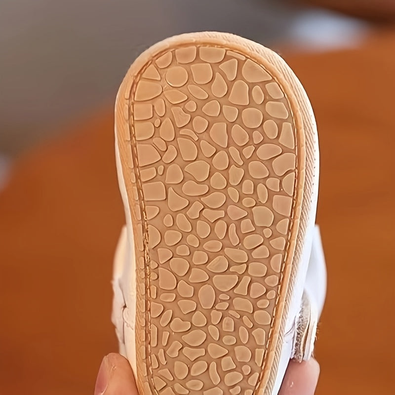 Infant Shoes Casual Princess Shoes with Secure Grip Sole for 0-1 Year Old