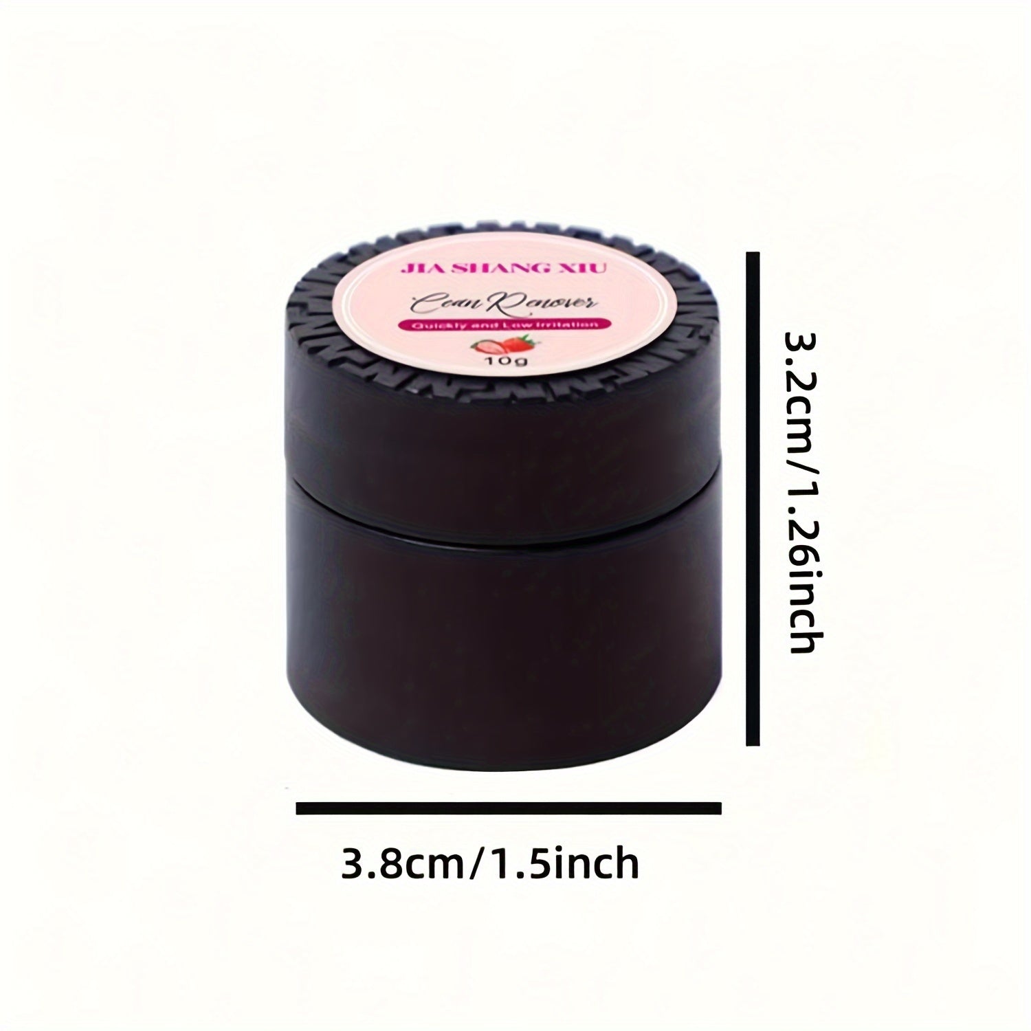 10g Strawberry Scented Eyelash Extension Remover Gel with Brushes and Pads Safe for Extensions