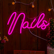 Neon Light Sign for Home Nails Studio Salon Creative Letter Design