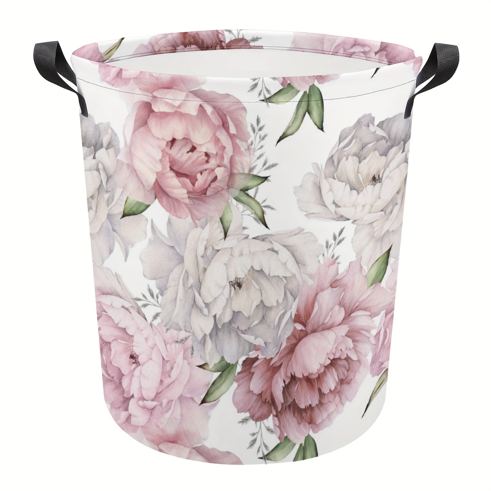 Cesta de ropa plegable de tela Oxford impermeable, duradera y de gran capacidad con asas