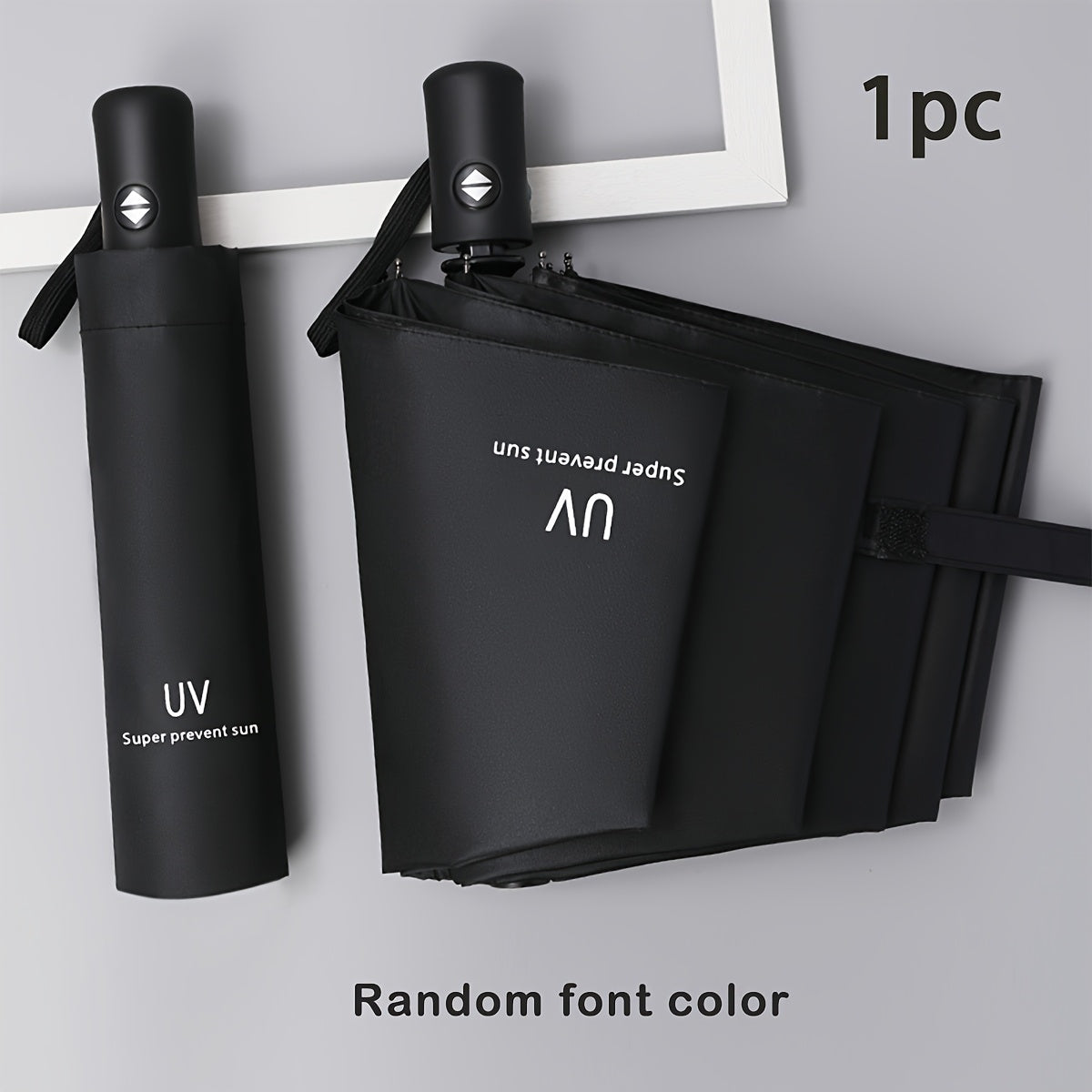 Large Foldable Manual Umbrella for Sun and Rain Protection Men Women Casual Minimalist