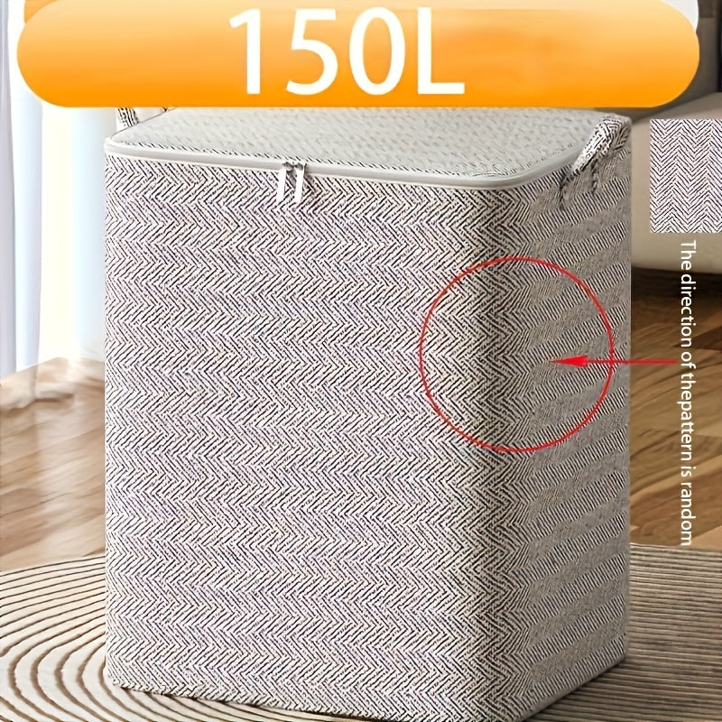 Qiyshiq naqshli, egri tutqichli, buklangan kiyimlar va ko'rpa-to'shaklar uchun mo'ljallangan zamonaviy kulrang tashkilotchisi, avtomobil ichki tashkiloti uchun mukammal.