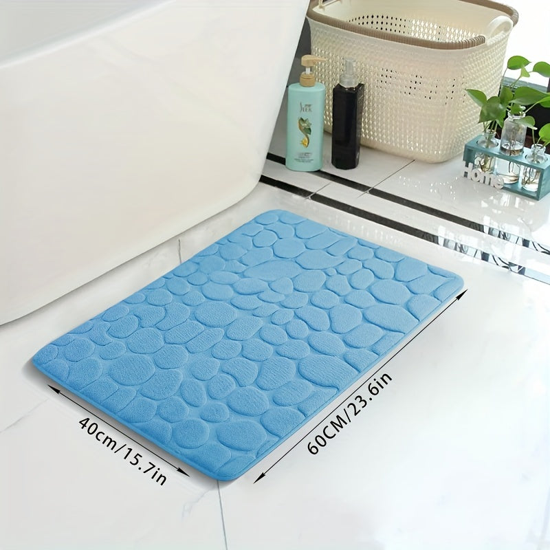 Memory Foam Bath Rug Soft Quick Dry Machine Washable Bathroom Mat