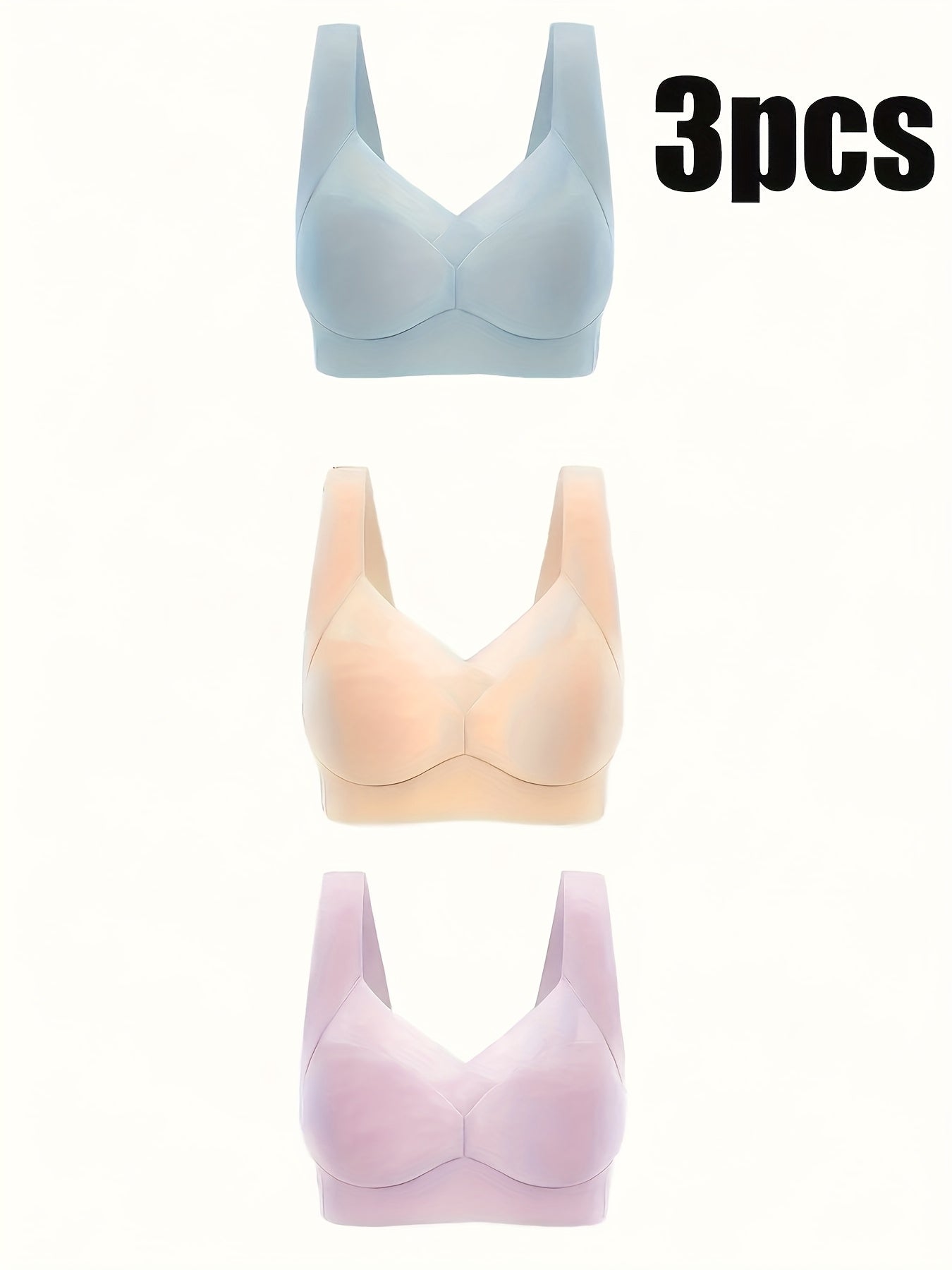 Women's Plus Size Sports Bra Seamless High Support Mesh Backless Black