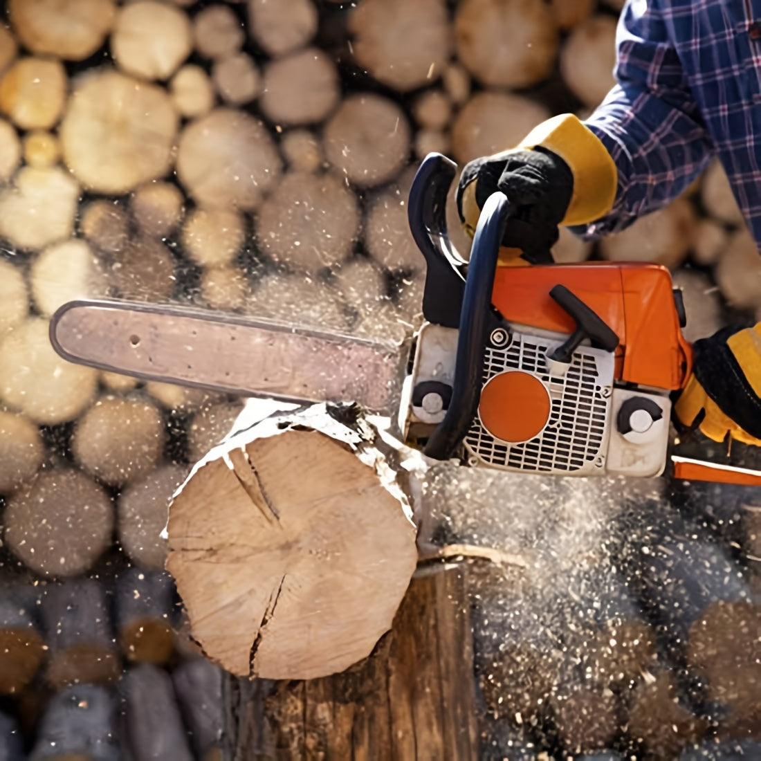 4pcs 16-Inch Chainsaw Chain 3/8 Inch LP Pitch .050 Gauge 56 Drive Links