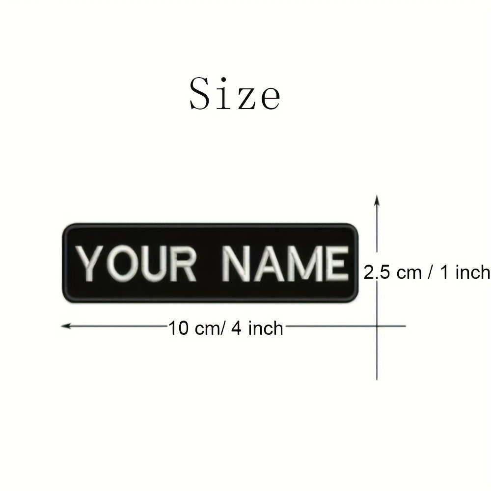 Personalized Name Patch for Bags Clothing and Hats Customizable Name Label