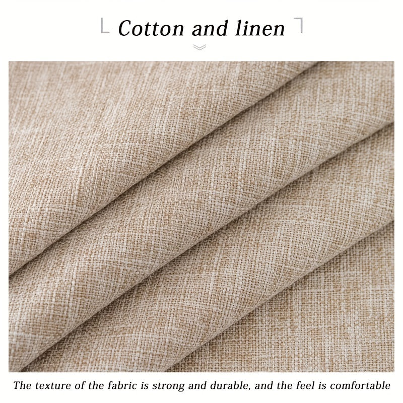 Qalin polyester stol usti bir rangda zamonaviy dizayni bilan ovqat va kofe stollariga nafislik qo'shadi.