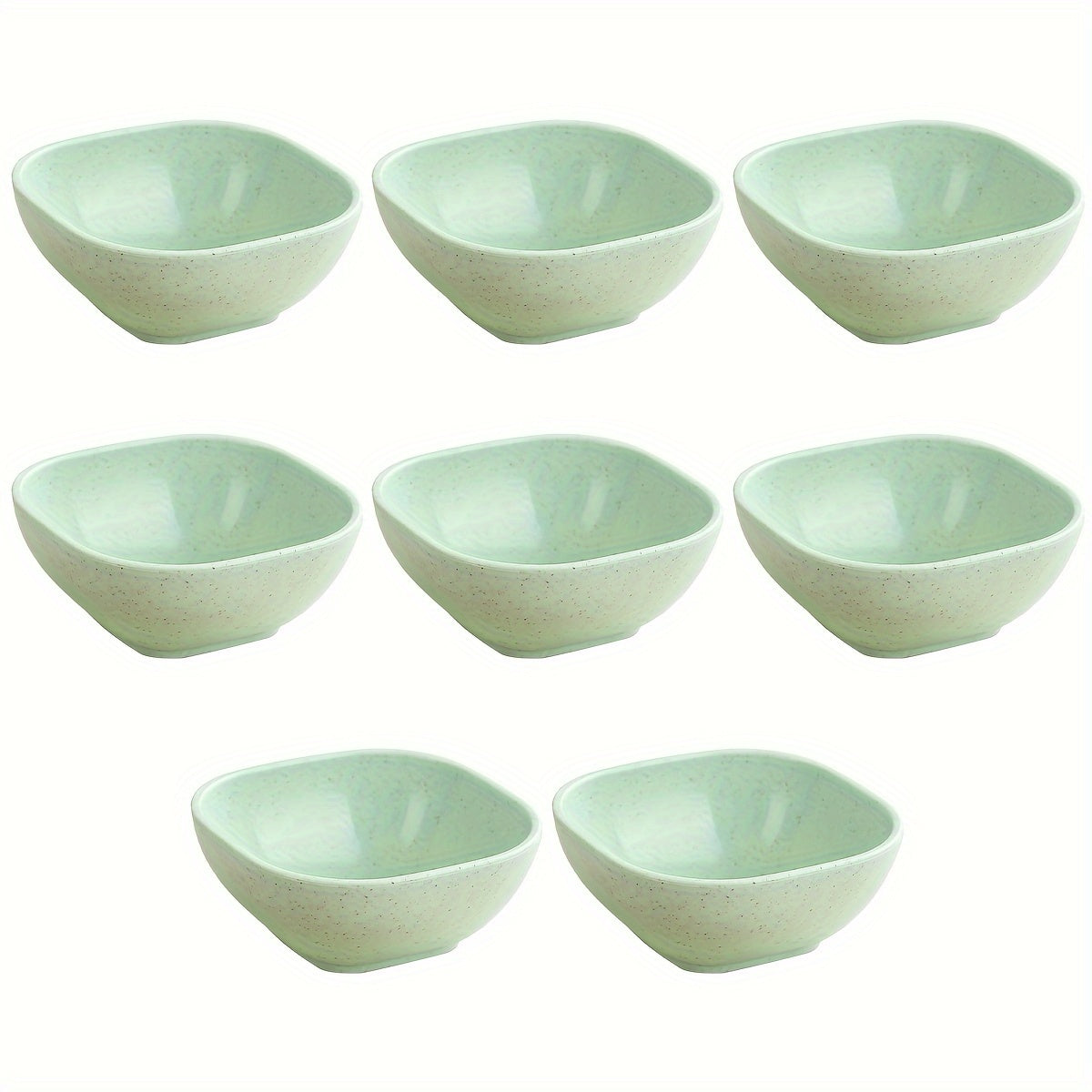 8 to 12 Square Ceramic Sauce Bowls for Korean, Chinese, Middle Eastern Cuisine