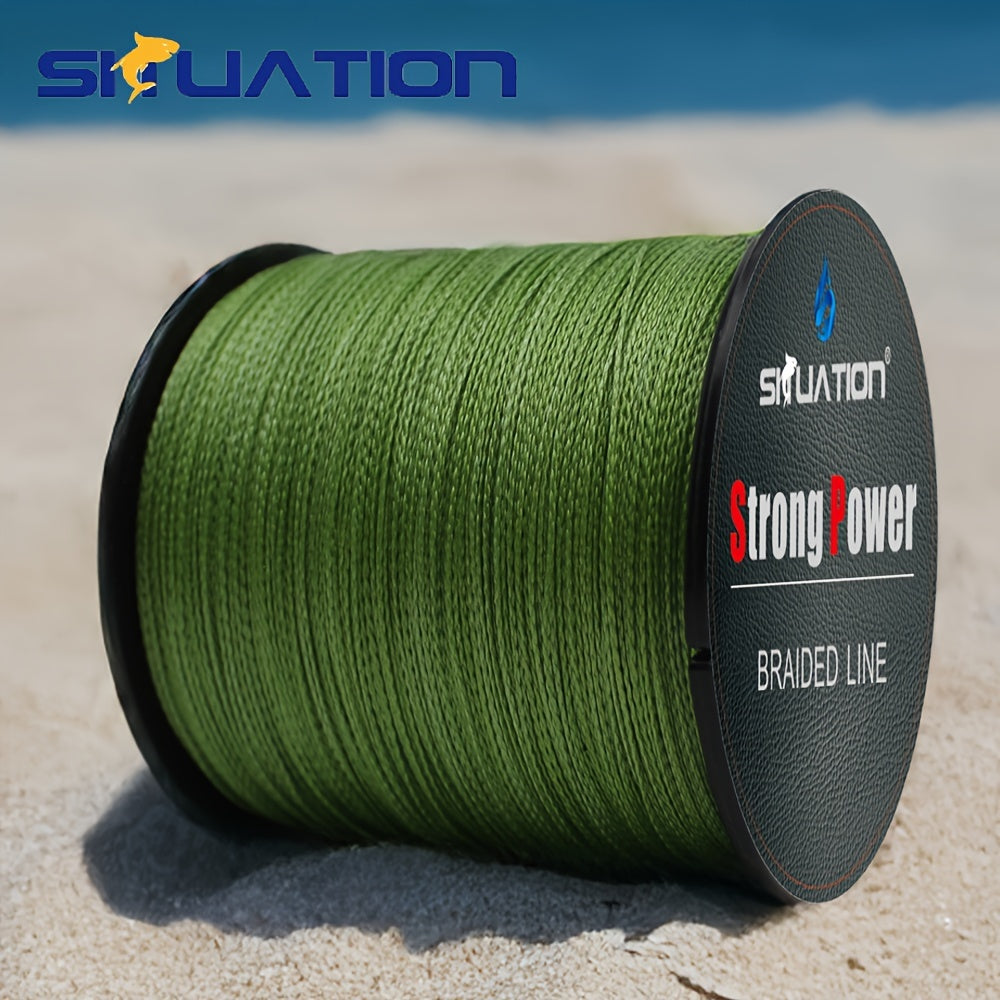 Ultra-Durable 499.87m PE Braided Fishing Line 4-Strand Anti-Abrasion Long Cast