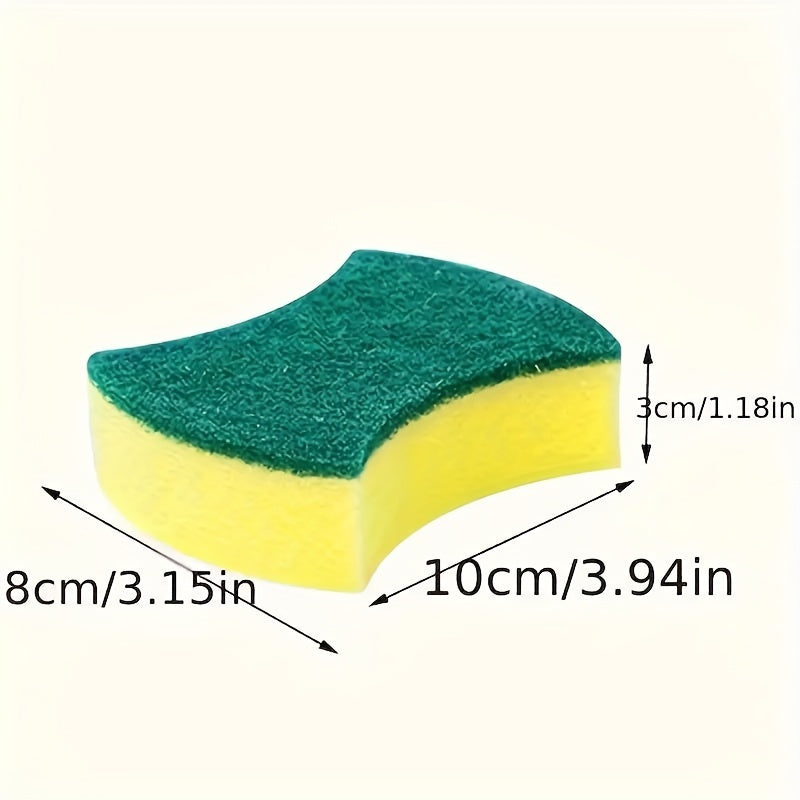 Set of 10/12/24 Kitchen Cleaning Sponges with Double-Sided Scrubbing Pads