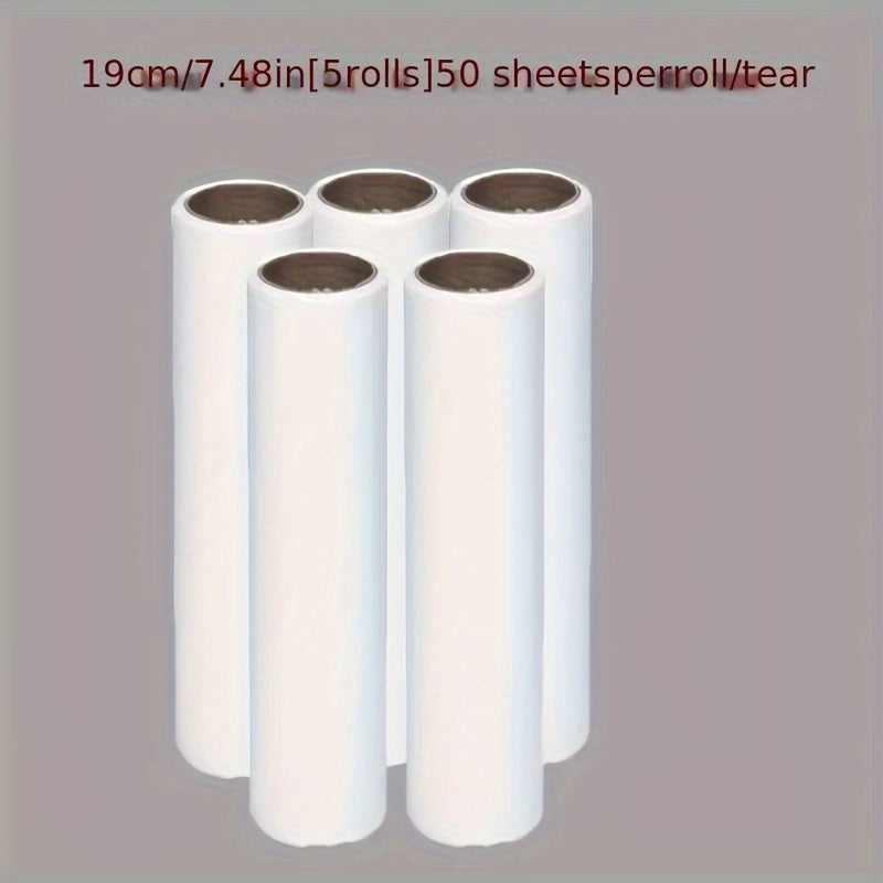 Portable Pet Hair Lint Remover Roller Kit with Extra Sticky Refills for Clothes and Carpets