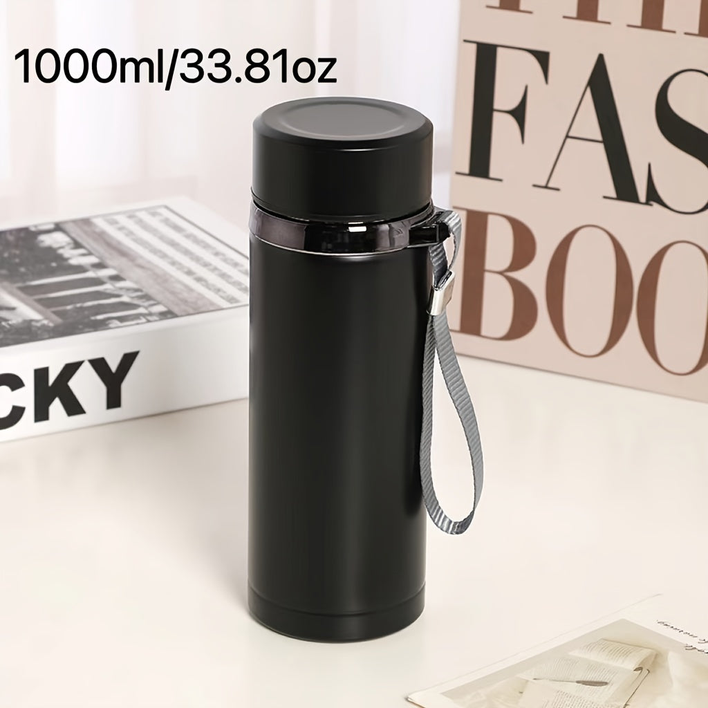 Men's Stainless Steel Travel Mug with Tea Strainer Large Capacity Wholesale
