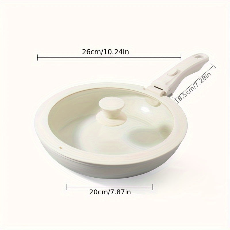 Qattiq materialdan yasalgan 5-qavatli keramika yopishmaydigan qovurilgan panjara, olib tashlanadigan tutqichli qopqoq bilan