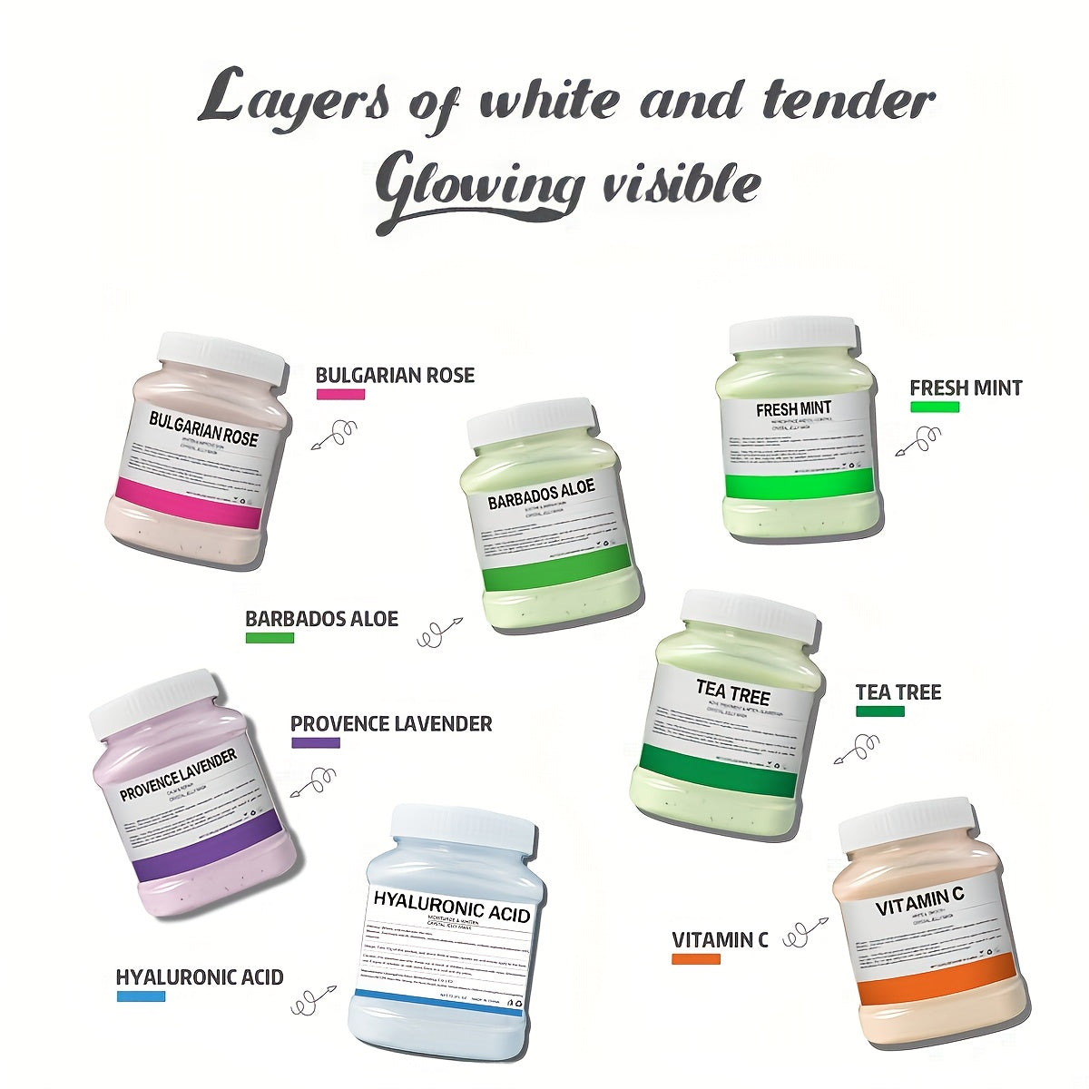 Mascarilla en gel de rosa búlgara para todo tipo de piel, 12.3 fl oz, hidratante, humectante, exfoliante