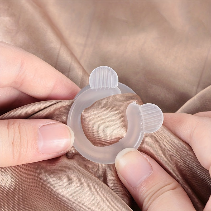 Set of 4 Clear Quilt Holder Clips for Securing Sheets and Curtains