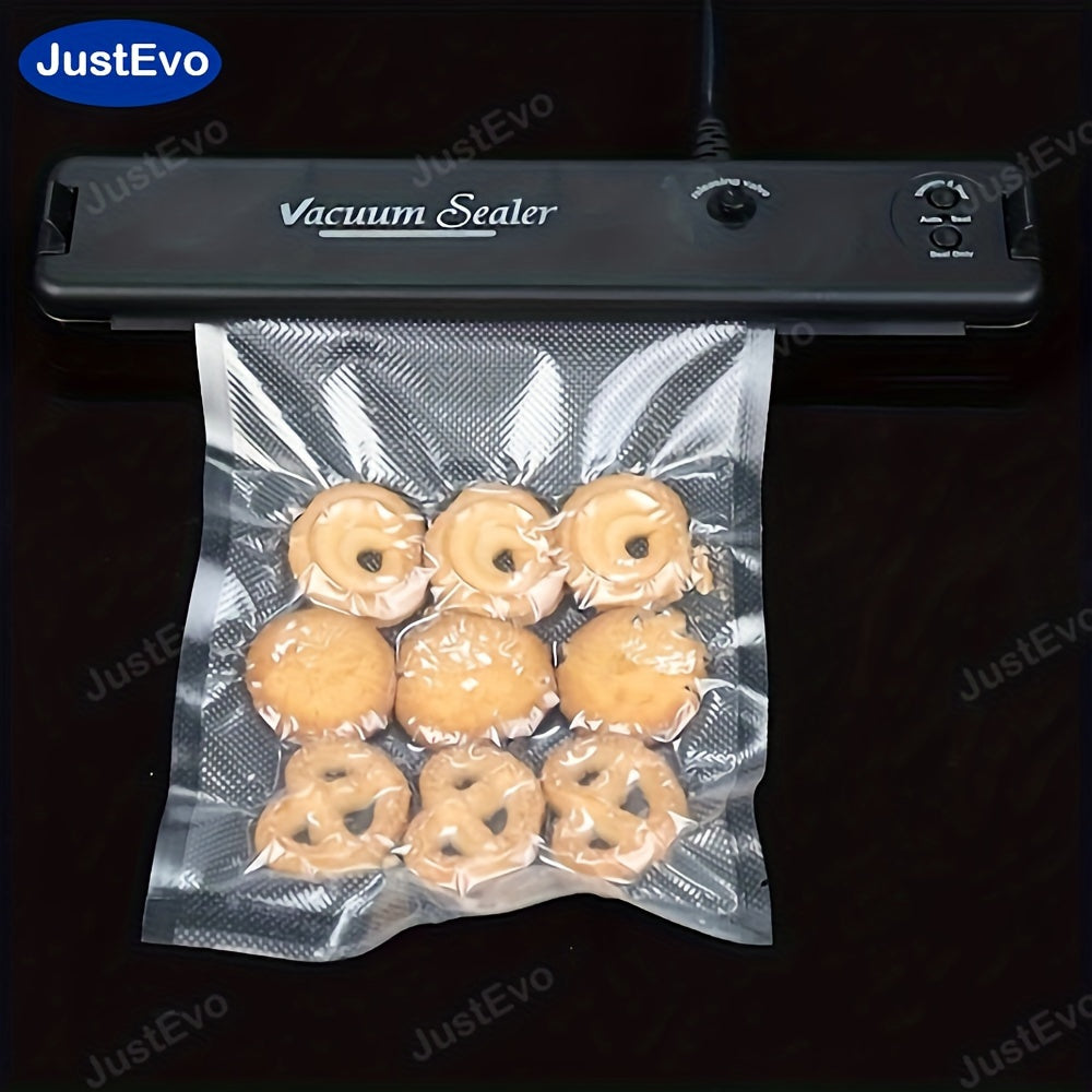 Компактная машина для вакуумной упаковки продуктов - Упаковывает сухие и влажные продукты - Включает стартовый набор