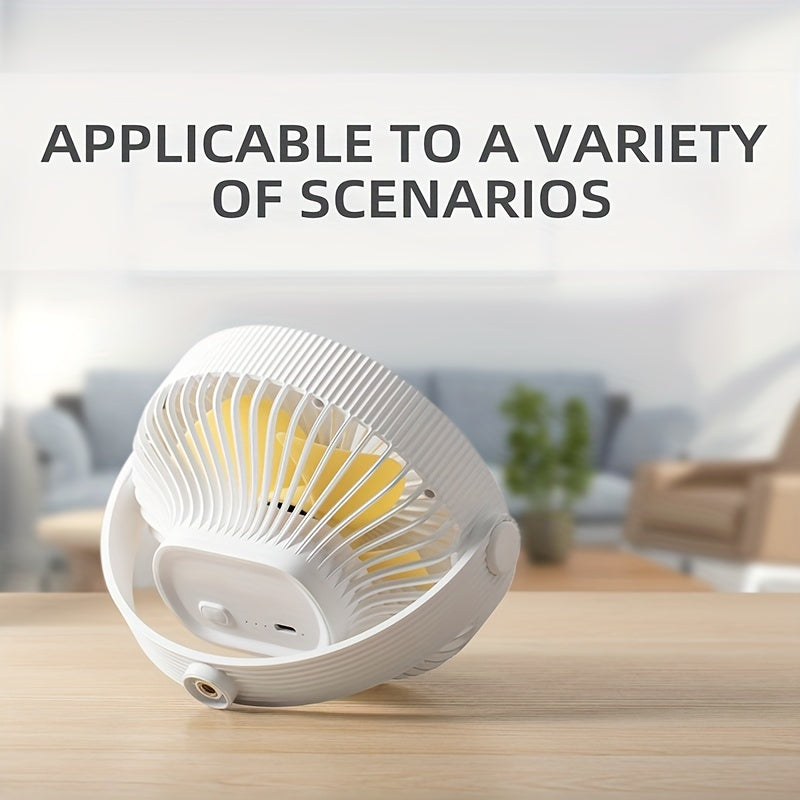 Portable Tripod Table Fan USB Desk Fan High Velocity Durable ABS Compact