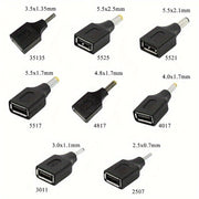 Convertidor de USB a corriente continua para cargar dispositivos, compatibilidad de 5.5x2.5mm a 3.5x1.35mm