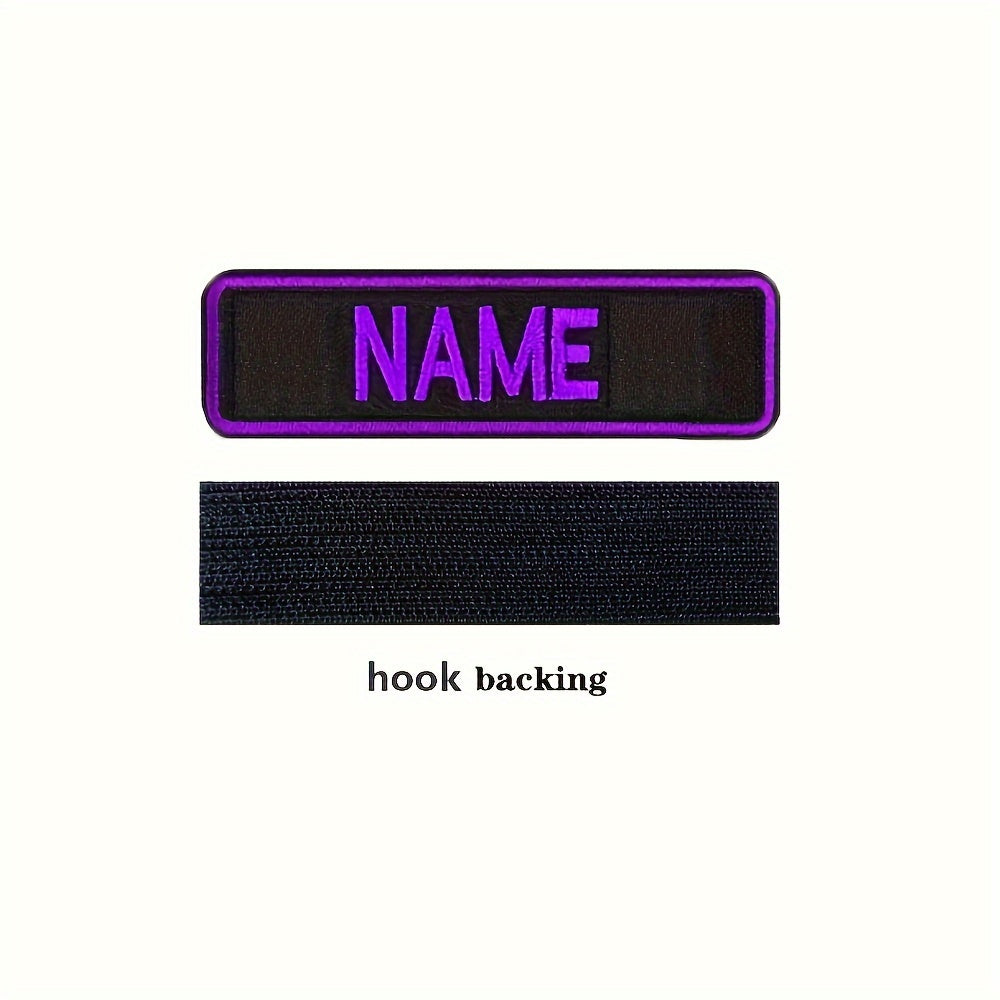 Personalized Embroidered Name Patch for Clothing and Accessories