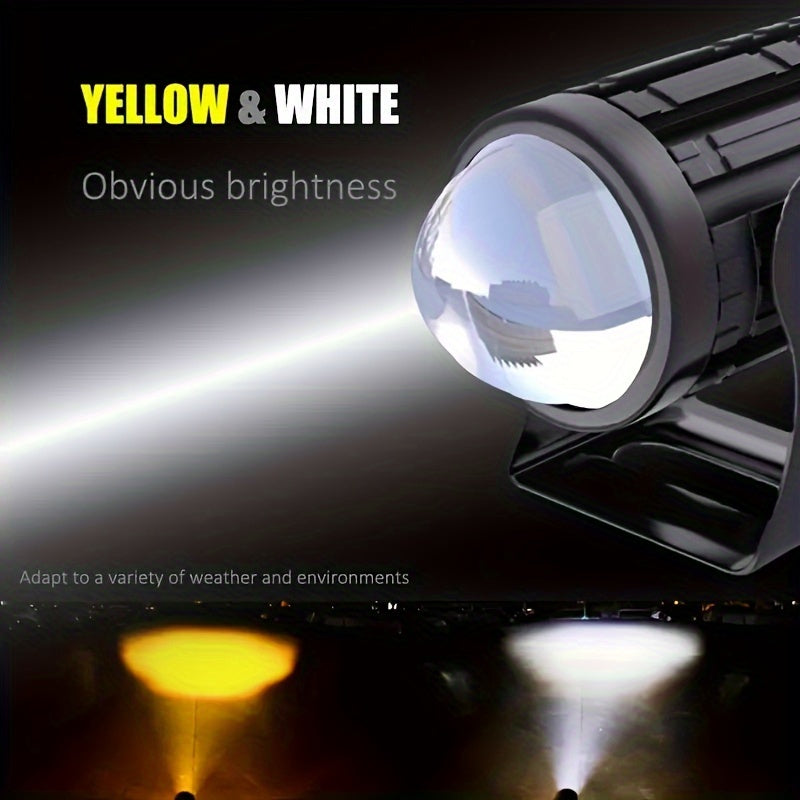 Мини-двацветные светодиодные фары для автомобилей и мотоциклов