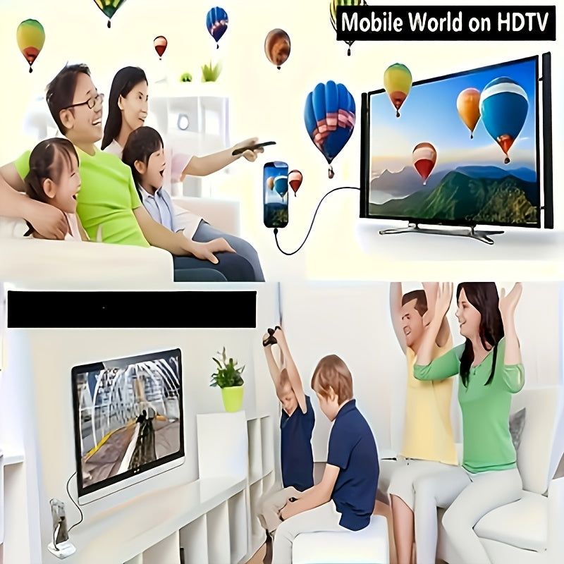 4K USB-C dan HDMI ga adaptör, mobil telefon, noutbuk, planshet ekranini aynalash uchun