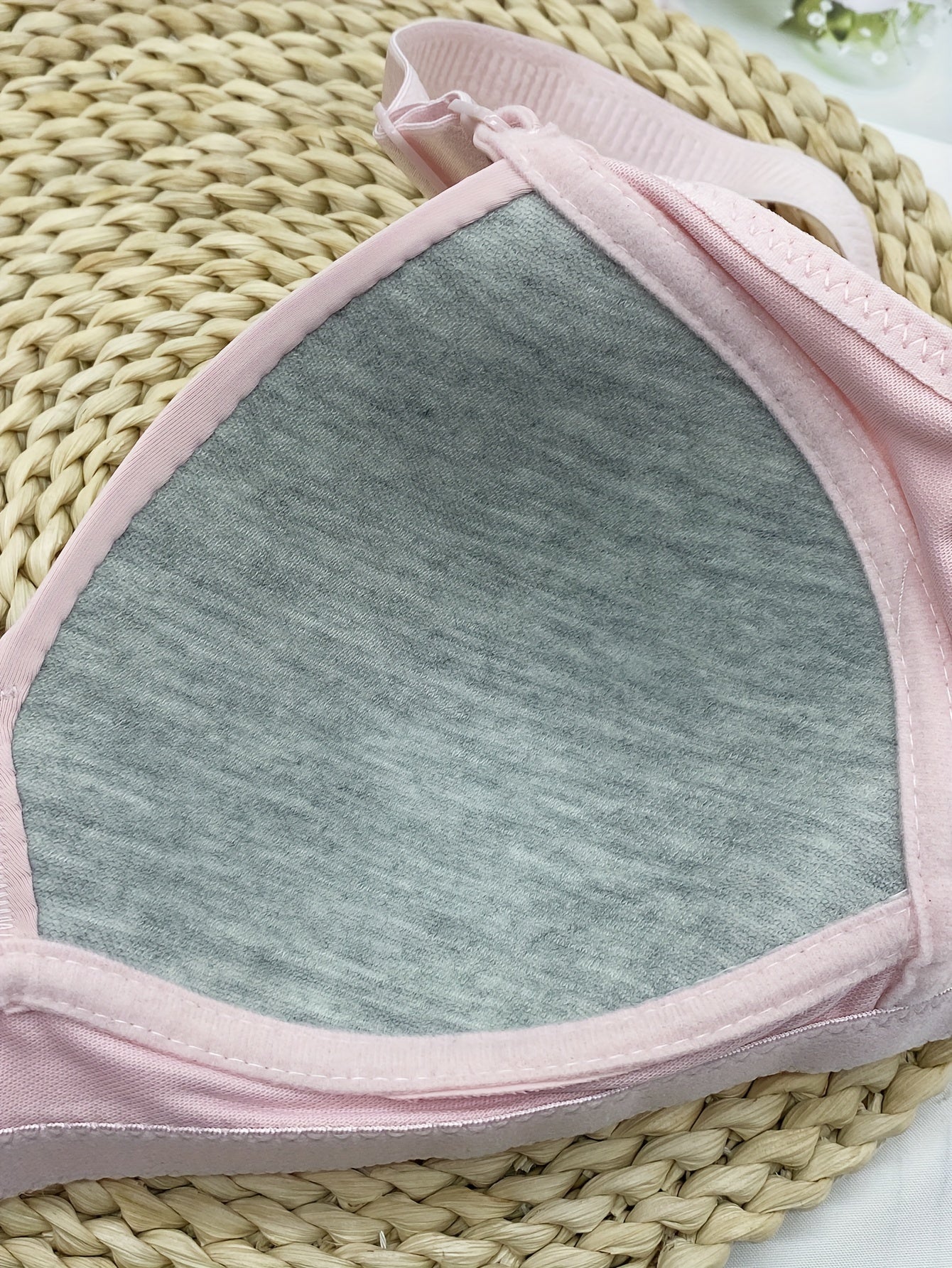 Women's Colorblock Seamless Wireless Push-Up Bra Breathable Lingerie