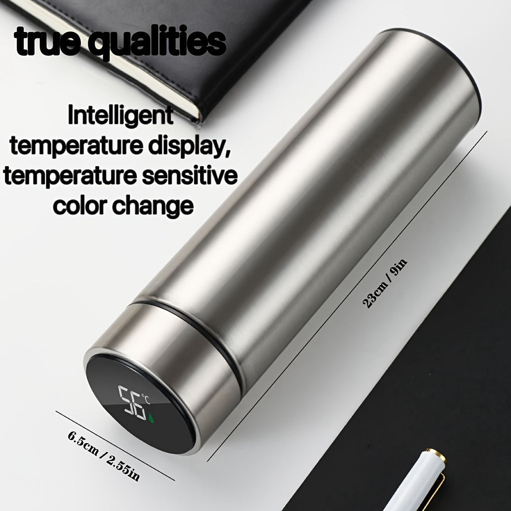 Insulated Stainless Steel Water Bottle with Tea and Water Separation for Men and Women