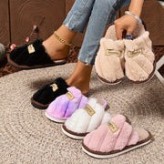 Women's Plush Indoor Outdoor Slippers Non-Slip EVA Sole All-Season