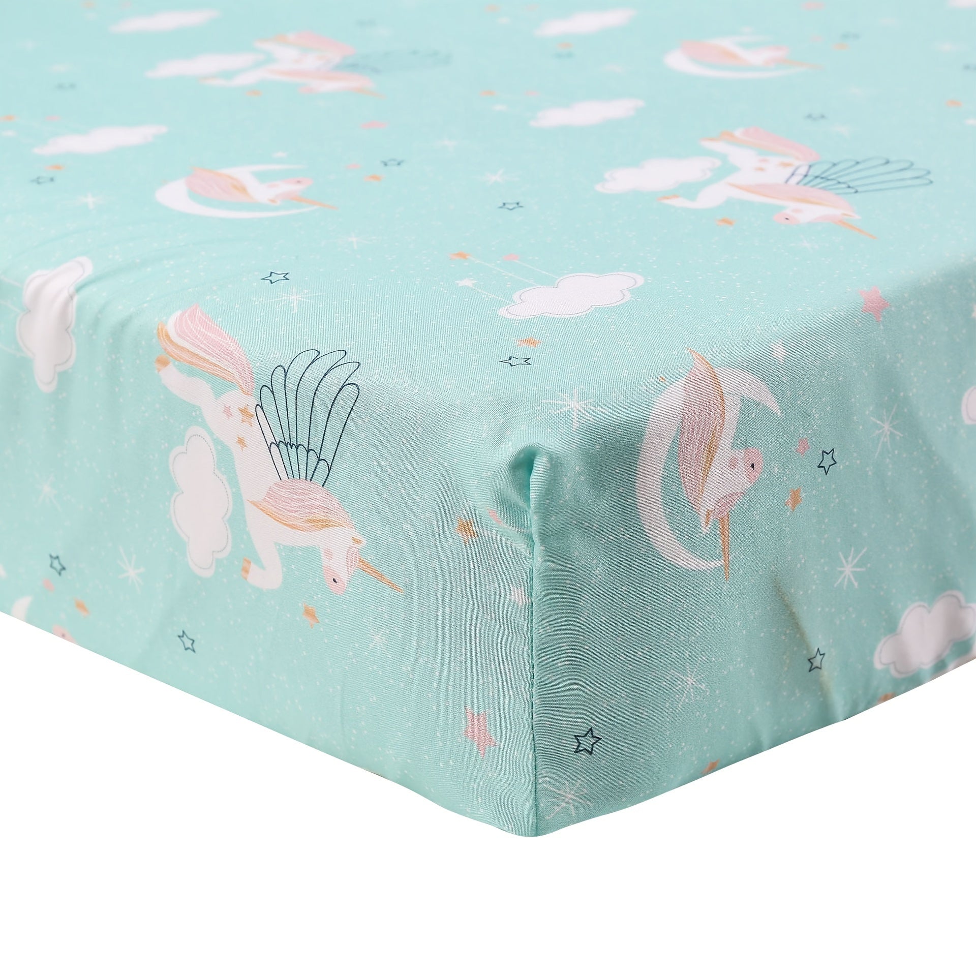Unicorn Crib Bedding Set 3-Piece for Girls and Boys Nursery