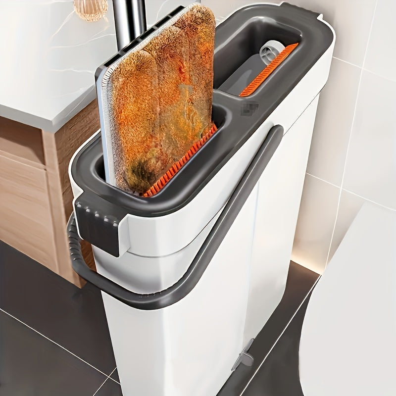 2024 Handwash-Free Mop Set Stainless Steel No Power Multi-Use with Bucket