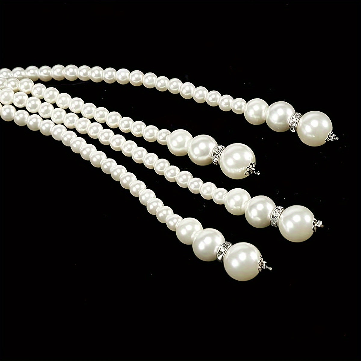 1920-yillardagi vintage uslubidagi faux marjon, uzun bo‘yoqli bejewellery, ayollar uchun flapper zargarlik buyumlari