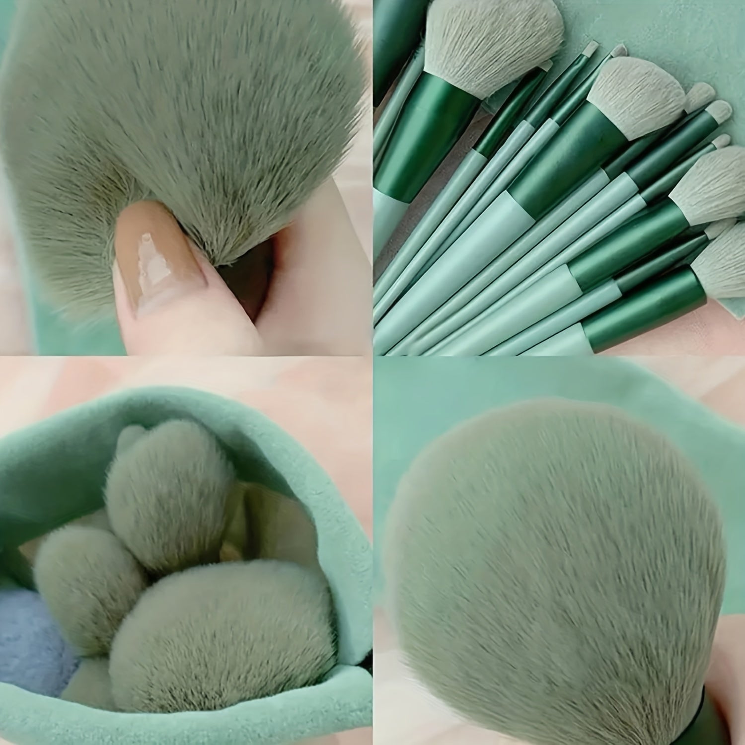 13pcs Makeup Brush Set Soft Fluffy Foundation Blush Eyeshadow Kabuki Beauty Tools