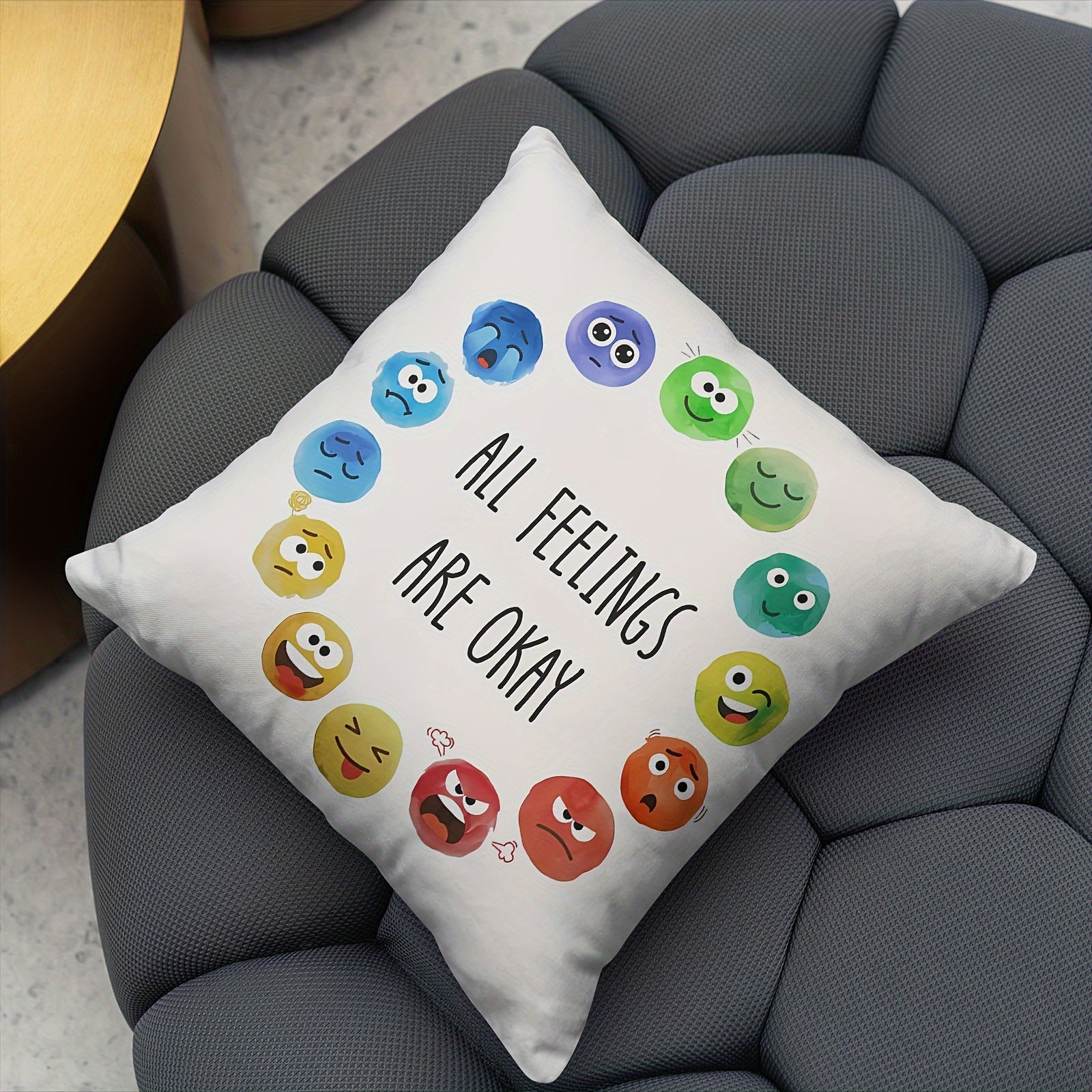 45.72x45.72 cm Plush Throw Pillow Cover Zippered Machine Washable Sofa Bedroom Decor