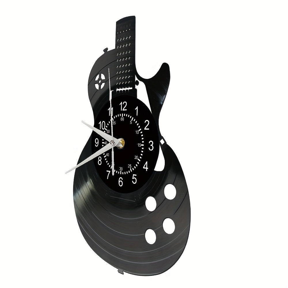 Guitar Vinyl Wall Clock Unique Gift for Guitar Players Home Decor