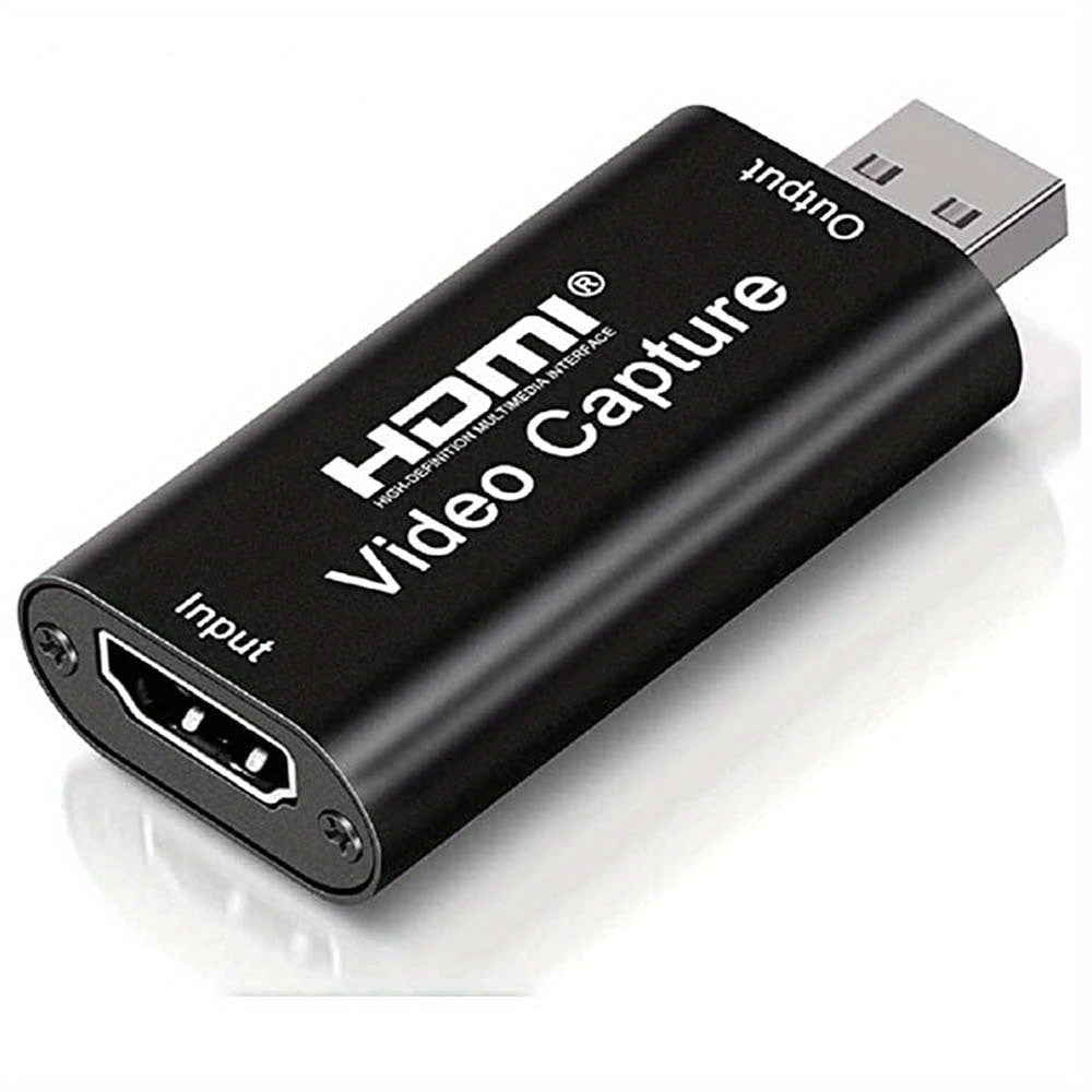 4K HDMI Video Capture Card for Gaming Streaming Conference USB Powered Compatible with Windows Android MacOS