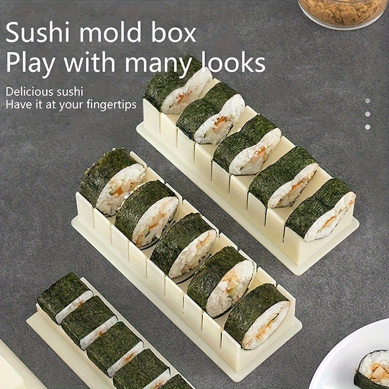 Multi-Shape Sushi Mold Set for Making Rice and Vegetable Rolls