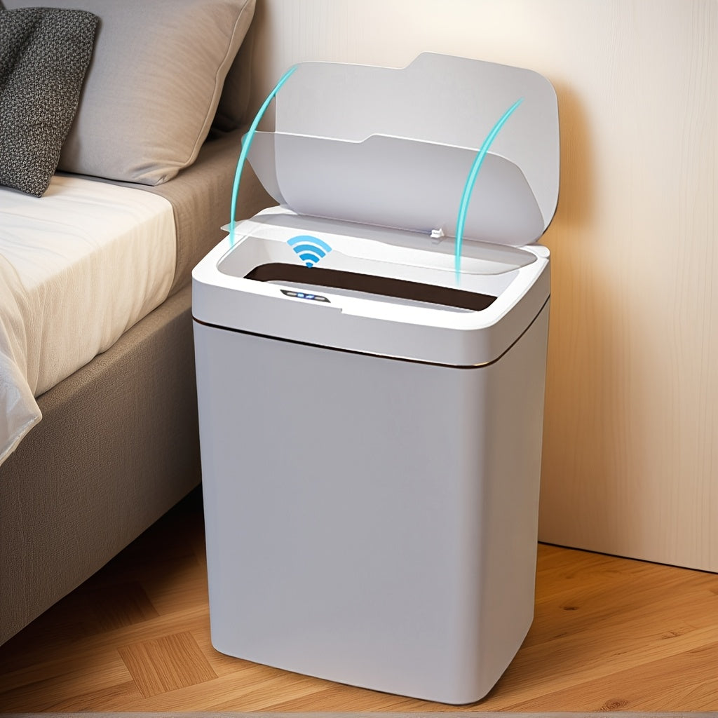 Infraqizil sensing aqlli axlat qutisi uy ofisi maktab uchun yashil oq