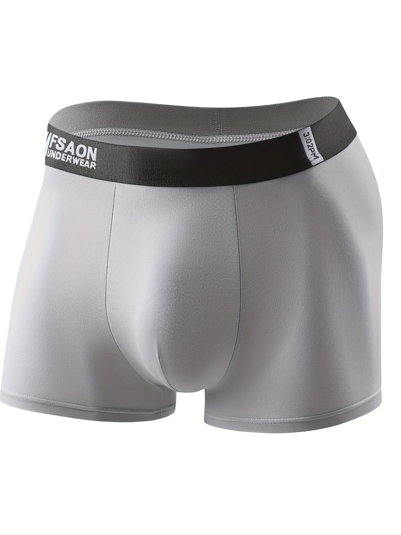 Men's Boxer Briefs Breathable Soft Elastic Casual Sports Polyester Knit Fabric