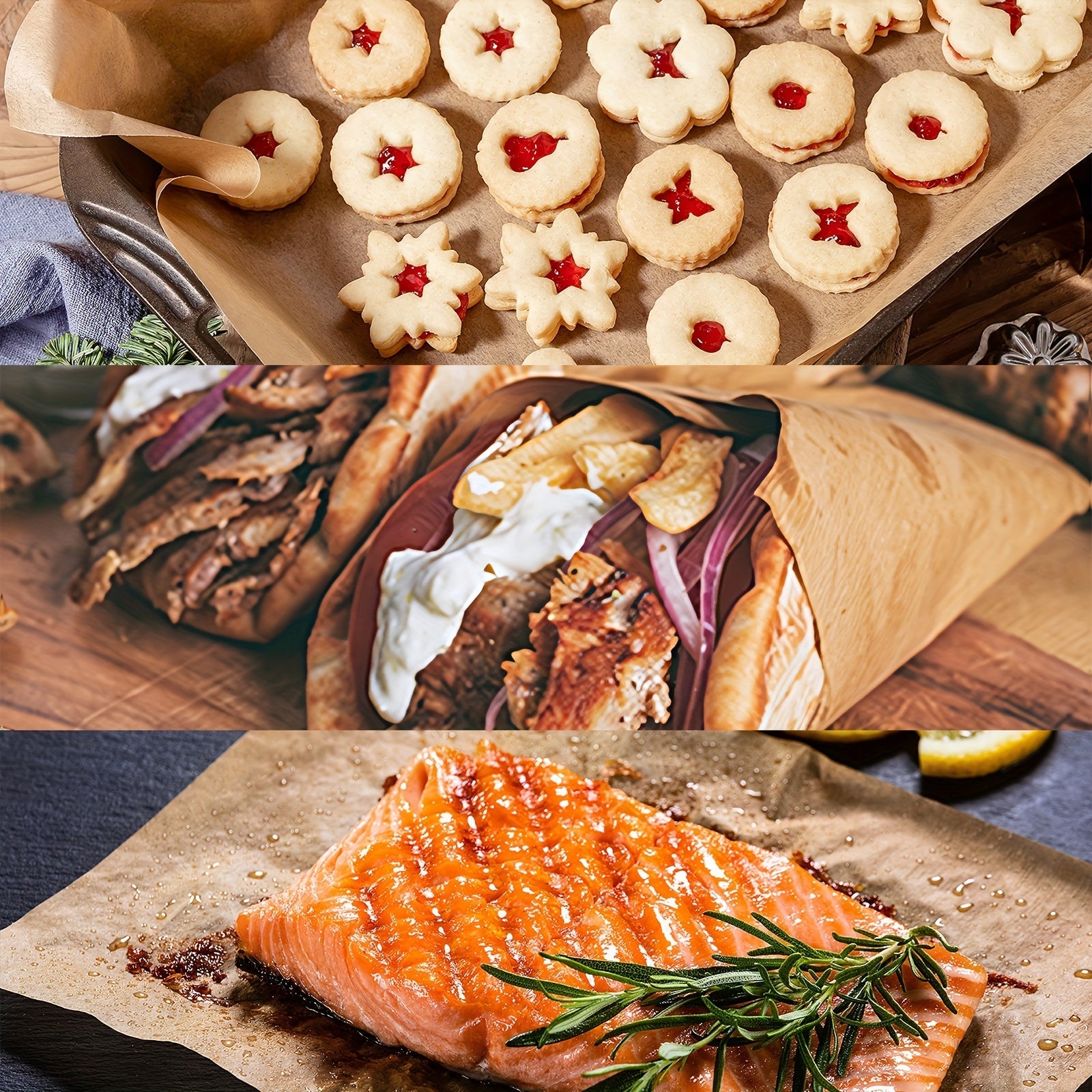 Unbleached Parchment Paper Roll 30.48cm Heavy Duty Non-Stick Baking Cooking