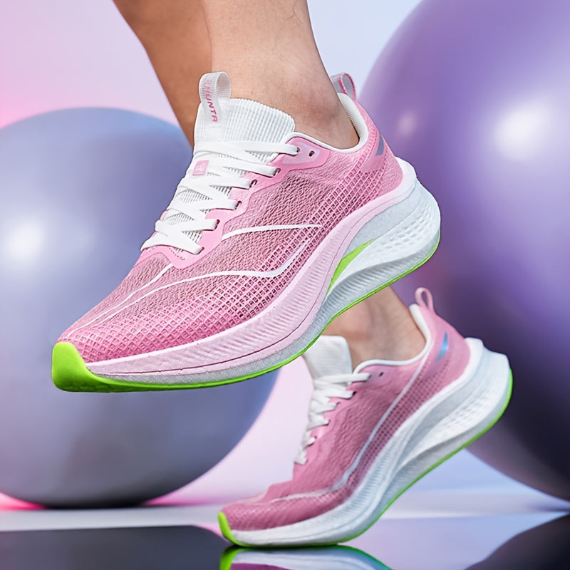 Erkaklar uchun yengil vaznli yugurish poyabzallari, zarba qabul qilish, gradient rang va tashqi mashg'ulotlar uchun sirpanmas dizayn.