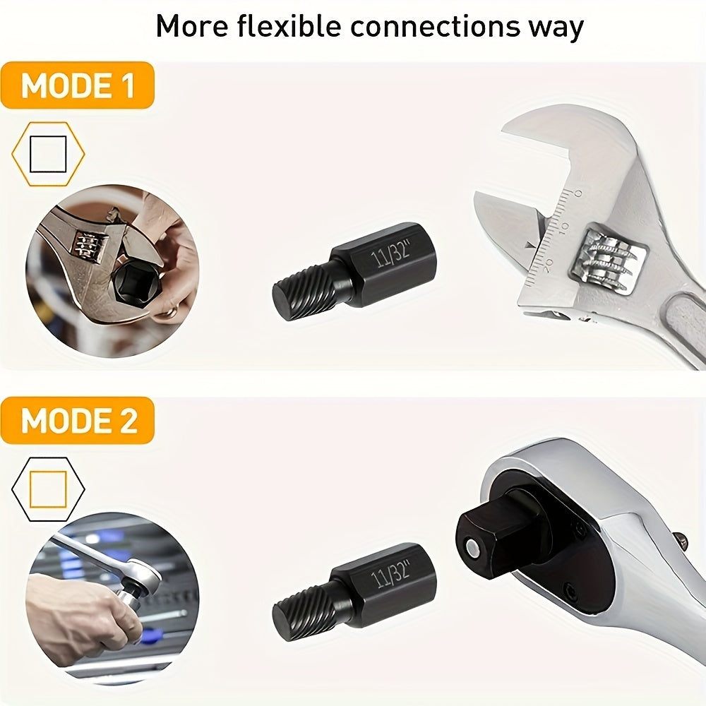 10-Piece Metal Nut Removal Tool Set for Internal Hex Bolts and Screws