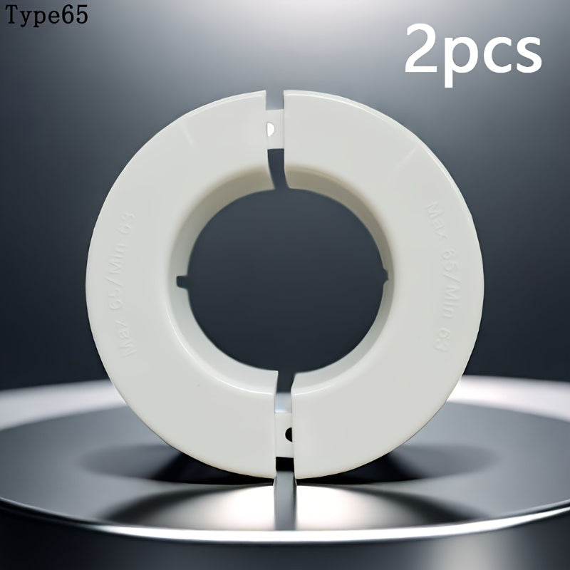 2-to'plam PVC devor teshigi qopqog'i konditsioner va quvur uchlari uchun