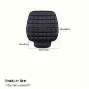 Almohadilla de asiento para coche de felpa, sin respaldo, antideslizante, para otoño e invierno, asiento cálido