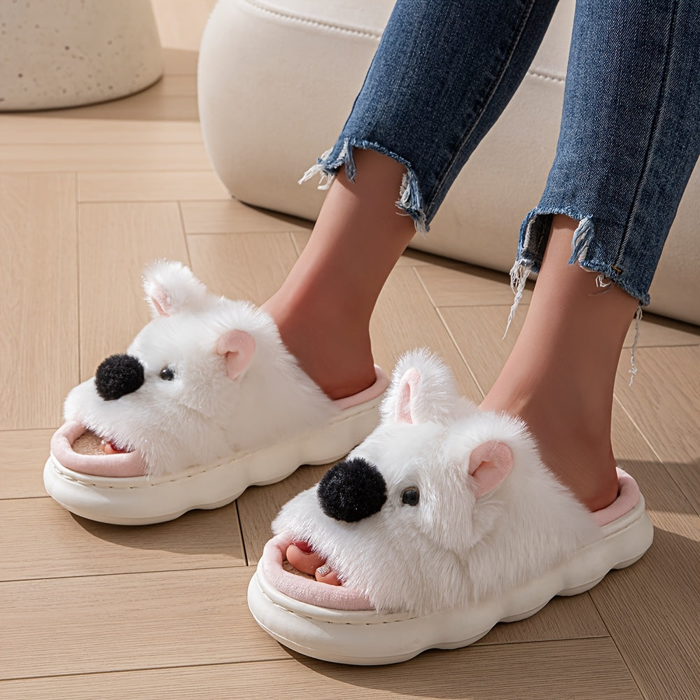 Unisex Open-Toe Cartoon Slippers for Home Comfortable Cozy House Shoes