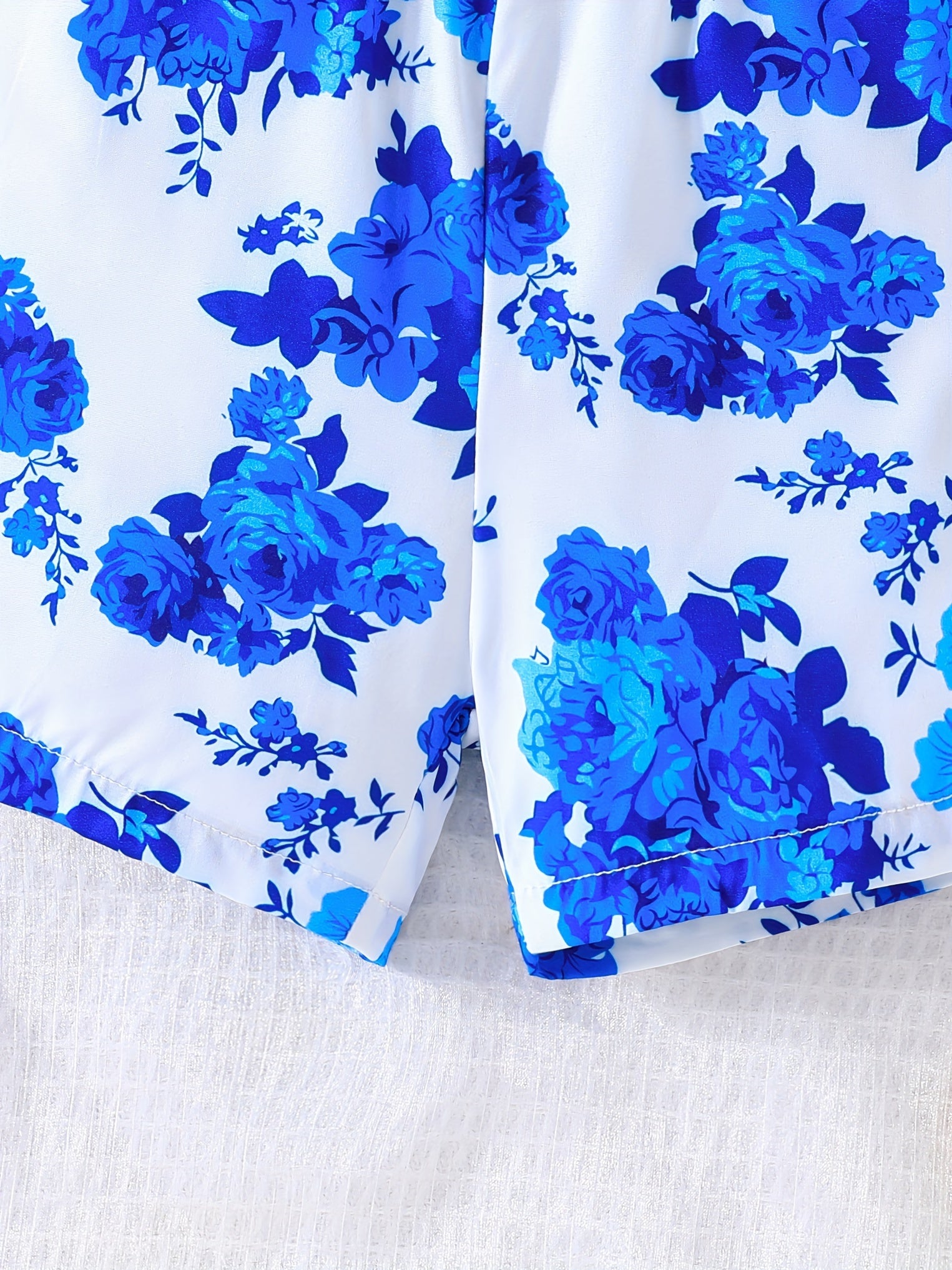 Girls Floral Print Sleeveless Romper with Belt for Spring Summer Outdoor Wear