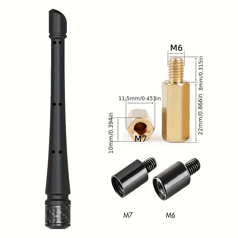 Universal Rubber Car Antenna 17.78cm FM/AM Reception Vehicle Motorcycle