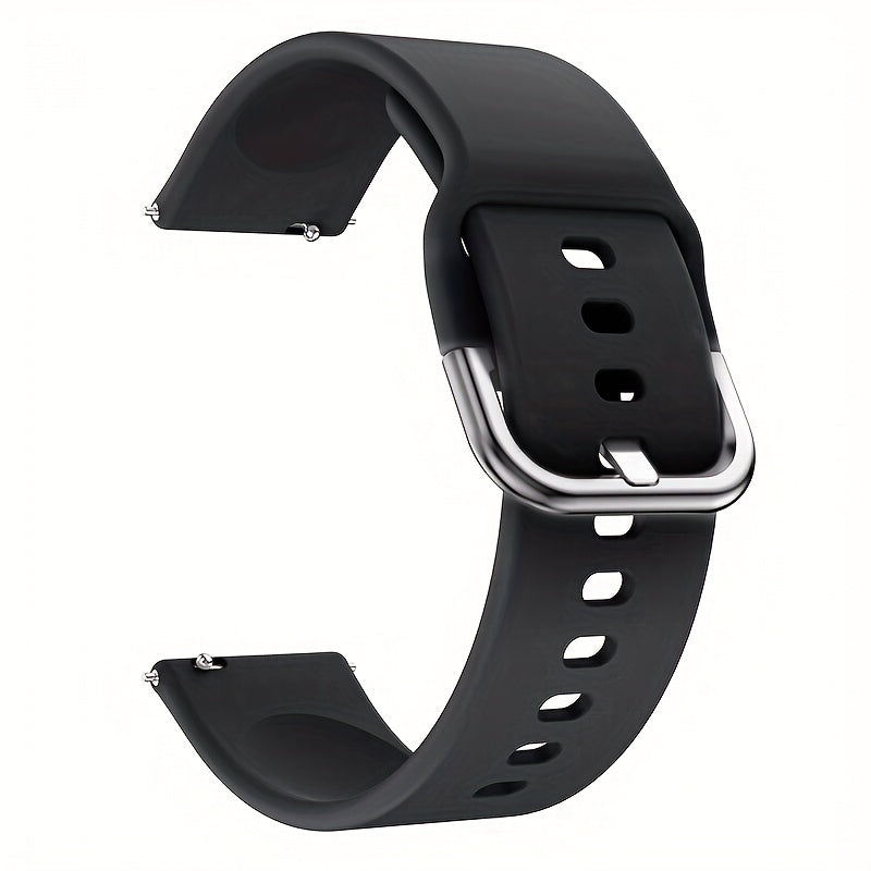 20/22mm Silicone Smartwatch Band with Quick Release Buckle for Samsung Galaxy and More Colorful Replacement Strap