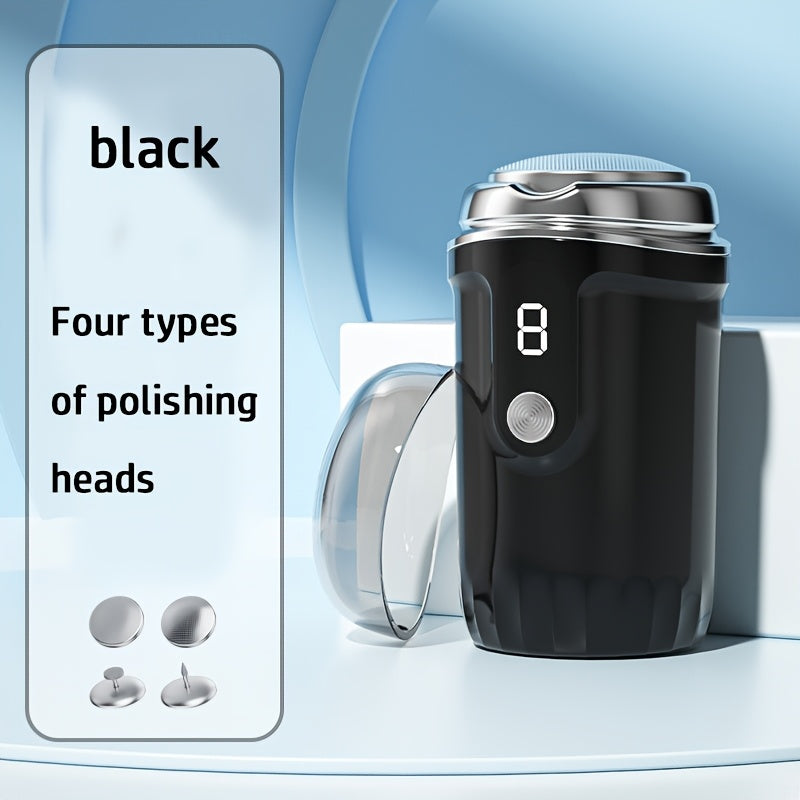 Rechargeable Electric Foot Grinder with Power Indicator and Interchangeable Grinding Heads