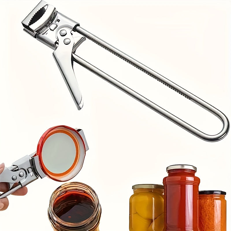 Stainless Steel Adjustable Jar and Bottle Opener Multi-Functional Kitchen Tool