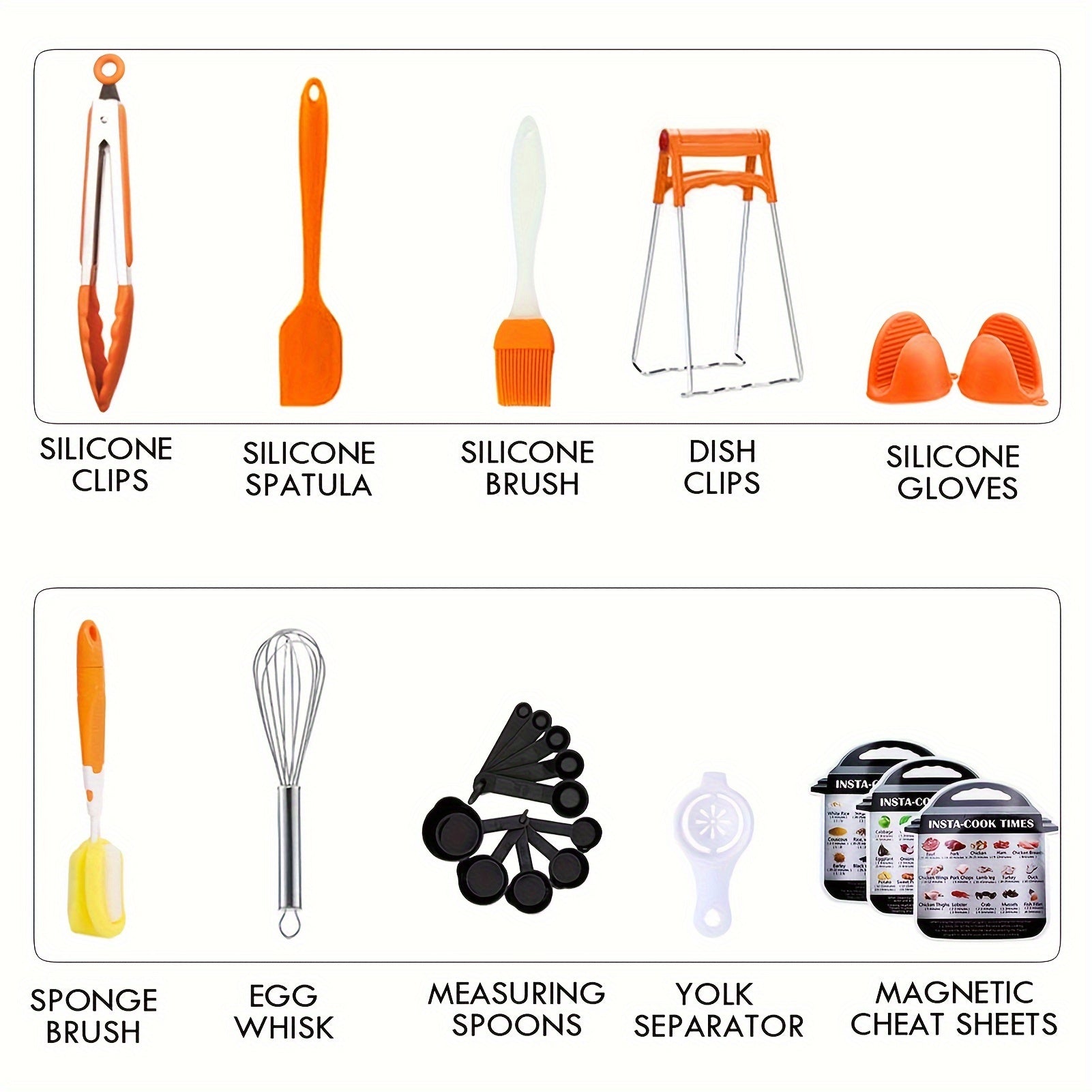 Juego de accesorios para olla a presión de 91 piezas para 5-8 cuartos con cestas de vapor